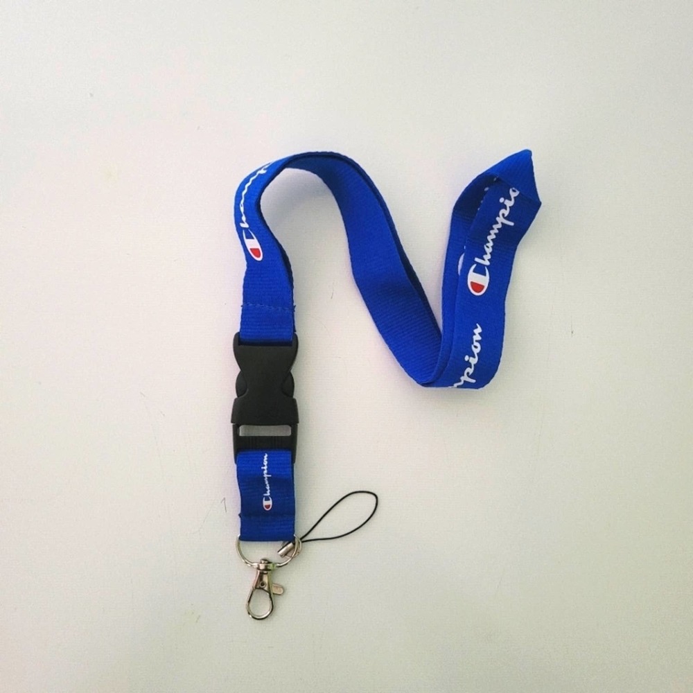 Champion Blue One Size Lanyard with Clip